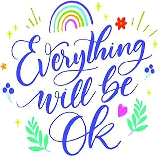 Solo e109 everything will be okay car sticker, 15 x 15 cm - multi color