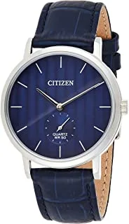 Citizen Dress Watch for Men, Quartz Movement, Analog Display, Blue Leather Strap-BE9170-05L