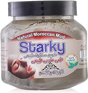 Starky natural scrub cream with natural moroccan mud for face and body - 300 ml