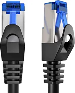 KabelDirekt 722 3m x5 Ethernet, patch & network cable (transfers gigabit internet speed, ideal for 1Gbps networks/LANs, routers, modems, switches, RJ45 plug ) black/silver