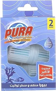 Pura simple toilette freshener - 2 pieces, blue