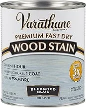 Rust-Oleum Varathane 297425 32 Ounce 946ML Premium سريع الجفاف وصمة عار خشب مبيض أزرق