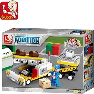 Sluban SlubanM38-B0369 M38-B0369 Aircraft Cargo Loader Building Bricks Set