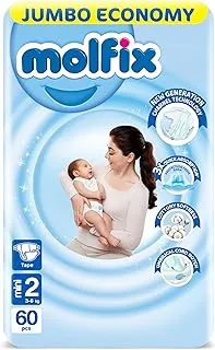 Molfix - Baby Diapers - Jumbo Pack - Mini Size 2 - 60 Pieces