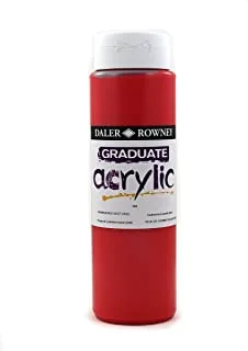 Daler Rowney Graduate Acrylic 500ml Cad Red Deep Hue