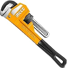 INGCO Pipe wrench, Heavy Duty Straight Pipe Wrench, Adjustable Plumbing Wrench, Drop Forged HPW0810