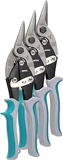 MR LIGHT TOTAL Aviation Snip Set Unique Design Two Tone Soft Handle, 3 Pcs Aviation snip (Left,Straight,Right) THT520106K