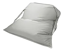 ariika The Hammock Bean bag Grey 158 L x 132 W - Suitable For Indoor & Outdoor It Is a giant, sturdy seating pillow with adjustable straps for versatile back support.