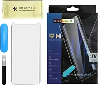 Samsung galaxy s9 plus nano optics uv light curved glass screen protector full glue - clear