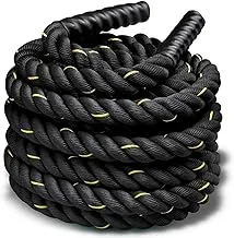 Body Sculpture BB-2407 Power Battle Rope - Black & Yellow