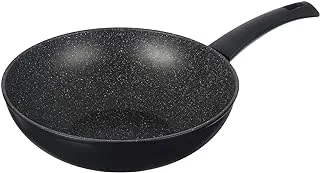 Illa cook on rock wok, 28 cm - black