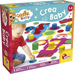 Lisciani carotina baby crea baby puzzle toy for kids, multicolor, one size, 67824