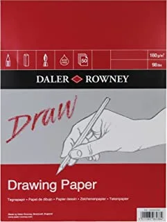 Daler Rowney Drawing Medium Grain Pad A5 160G 50SH