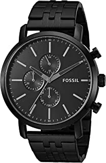 Fossil Watch for Men, Quartz Movement, Analog Display, Black Stainless Steel Strap-BQ2330IE