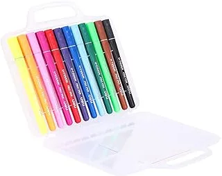 Deli ec10604 washable felt pen (12 colours)