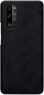 Nillkin Qin Leather Series Cover Case Designed For Huawei Honor 30 Pro/Honor 30 Pro Plus - Black