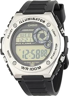 Casio Watch for Men MWD-100H-9AVDF Digital Resin Band Black & Silver