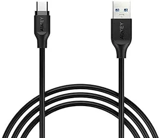 Aukey cb-cd4 usb-c to usb-a cable, 1 meter - black-result.feed.gl_electronics-size