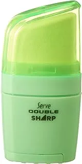 Serve SV-D.SHARP1EY DOUBLE SHARP 2 in 1 Eraser and Sharpener - Teal Green