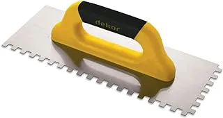 Dekor Dkr 232 Notched Trowel with Soft Handle - 40 cm