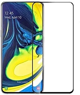 5D Glass Screen Protector for Samsung Galaxy A80 - Black