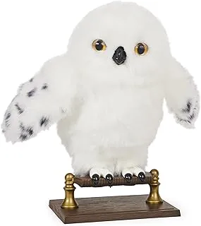 Wizarding World Harry Potter, Enchanting Hedwig Interactive Owl with Over 15 Sounds and Movements and Hogwarts Envelope, Kids Toys for Ages 5 and up