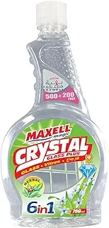 Maxell Magic Crystal Glass & Window Cleaners With Herbs Secent , 700 ml