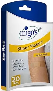 Migos Breathable Polyurethane Sheer Plaster - 20 Strips