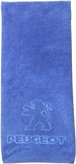 Peugeot Car Drying Towel, Free Microfiber Cleaning Cloth, Premium Professional Soft Microfiber Towel, Super Absorbent Detailing Towel for Car/Windows/Screen/Kitchen - Blue