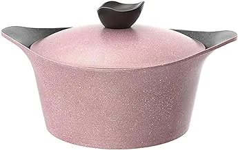 Neoflam aeni cooking pot 24cm - pink marble, ek-ad-c24