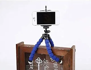 Car Phone holder Flexible Octopus Tripod Bracket Selfie Stand Mount Monopod For Mobile Phone Camera Color: Blue