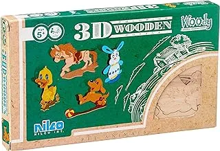 Wooden animals puzzle-6221221562236-multi size