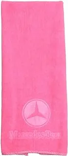 Mercedes Car Drying Towel, Free Microfiber Cleaning Cloth, Premium Professional Soft Microfiber Towel, Super Absorbent Detailing Towel for Car/Windows/Screen/Kitchen - Pink