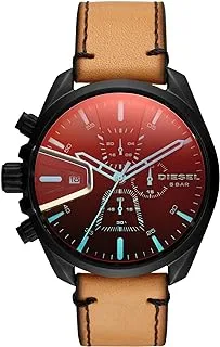 Diesel men's chronograph quartz watch with leather strap dz4471