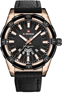 Naviforce 9118 RG-B-B Analog For Men, Casual Watch