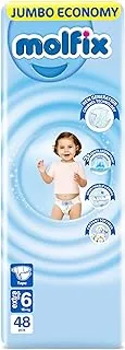 Molfix - Baby Diapers - Jumbo Pack - Xlarge Size 6 - 48 Pieces