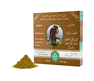 Five Fives Natural Henna Hair Color, Copper - 100 gm