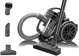 Black & Decker 1300W Bagless Multicyclonic Canister Vacuum Cleaner, Black - Vm1480-B5