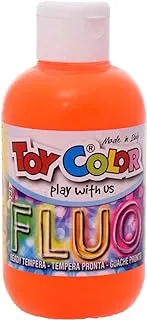 Toy Color NO:931.34 Washable Gouache Colour Tube 250ML Designed To Catch The Eye And Leave A Lasting Impression - Orange