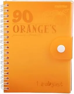 Mintra Ninety NoteBook A6 Size, Lined Ruling 90 Sheets, Orange