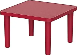 Cosmoplast MFOBTB002RD Plastic Square Kindergarten Table - Red