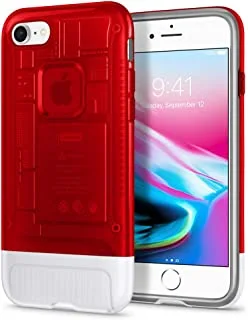 Spigen Classic C1 Back Cover For Apple IPhone 8 - Red Silver