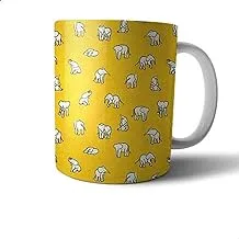 Ceramic Elephant Print Mug - Multi Color