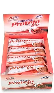 Advanced Sports Nutrition (ASN) | Advanced Protein Bar | Cinnamon | 12 Bars | 20g Protein | Whey Protein | Milk Protein | Soy Protein | Low Carb | Low Sugar | Zero Fat | Gluten-Free