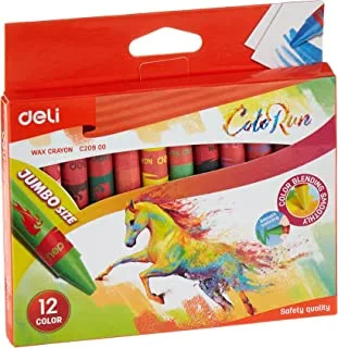 Deli c209 00 jampoo 12 oil pastel colors for teachers, students,artists and colleagues - multi color