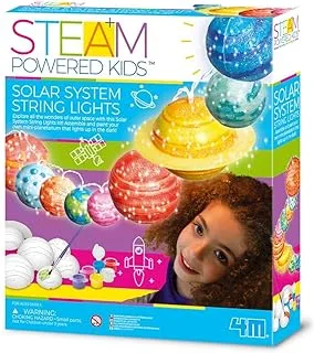 4M Steam Powered Girls Solar System String Lights Toy for Girls