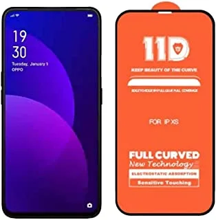 11D Glass Screen Protector Full Glue For OPPO F11 Pro - Black