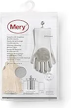 Mery silicone cleaning gloves 2 pack, light grey, size: 34.5 x 15.5 x 2.5 cm - one size