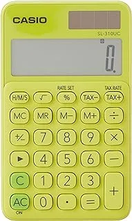 Casio sl-310uc-yg-n-dc portable digital calculator - yellow