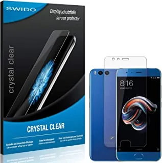 Swido screen protector for xiaomi mi note 3 [pack of 2] crystal clear, high hardness, protection against oil, dust and scratches, glass film, screen protector, tempered glass film